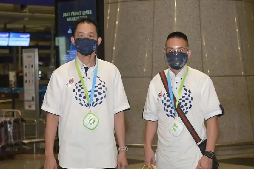 Cheah Liek Hou with Rashid Sidek