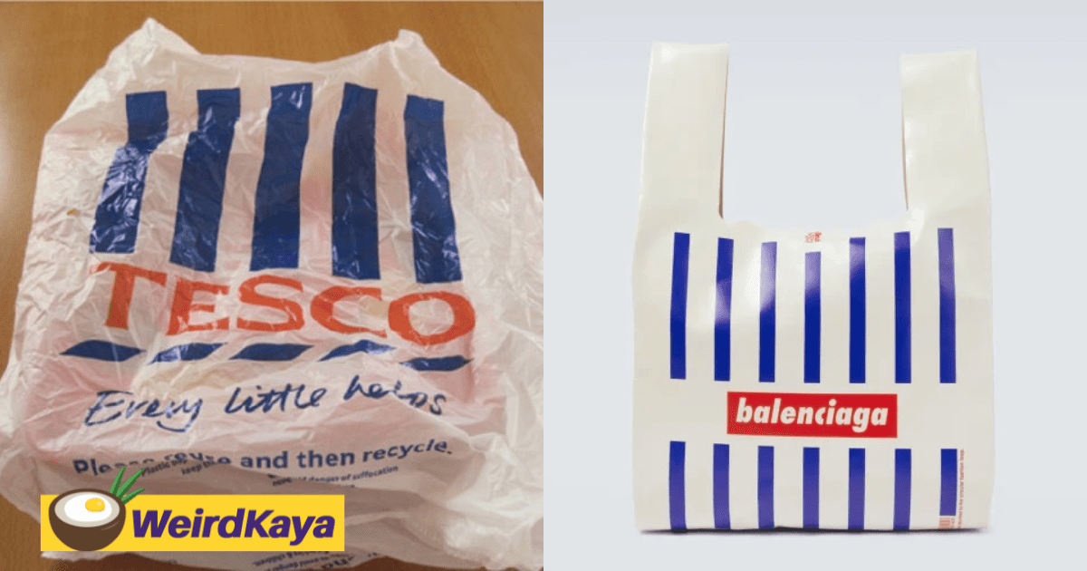 Balenciaga's now selling a bag similar to Tesco's plastic bag for RM5,113