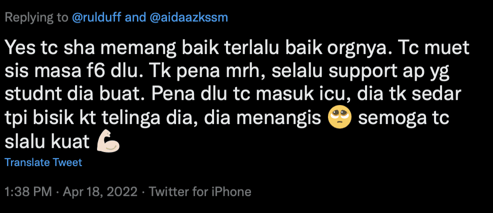 Dedicated teacher in Johor wears oxygen mask to continue her teaching at school comment 02