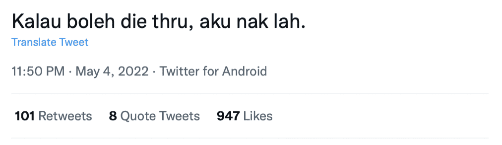 'Die thru' Seremban McDonald's sign scares many on Twitter 05