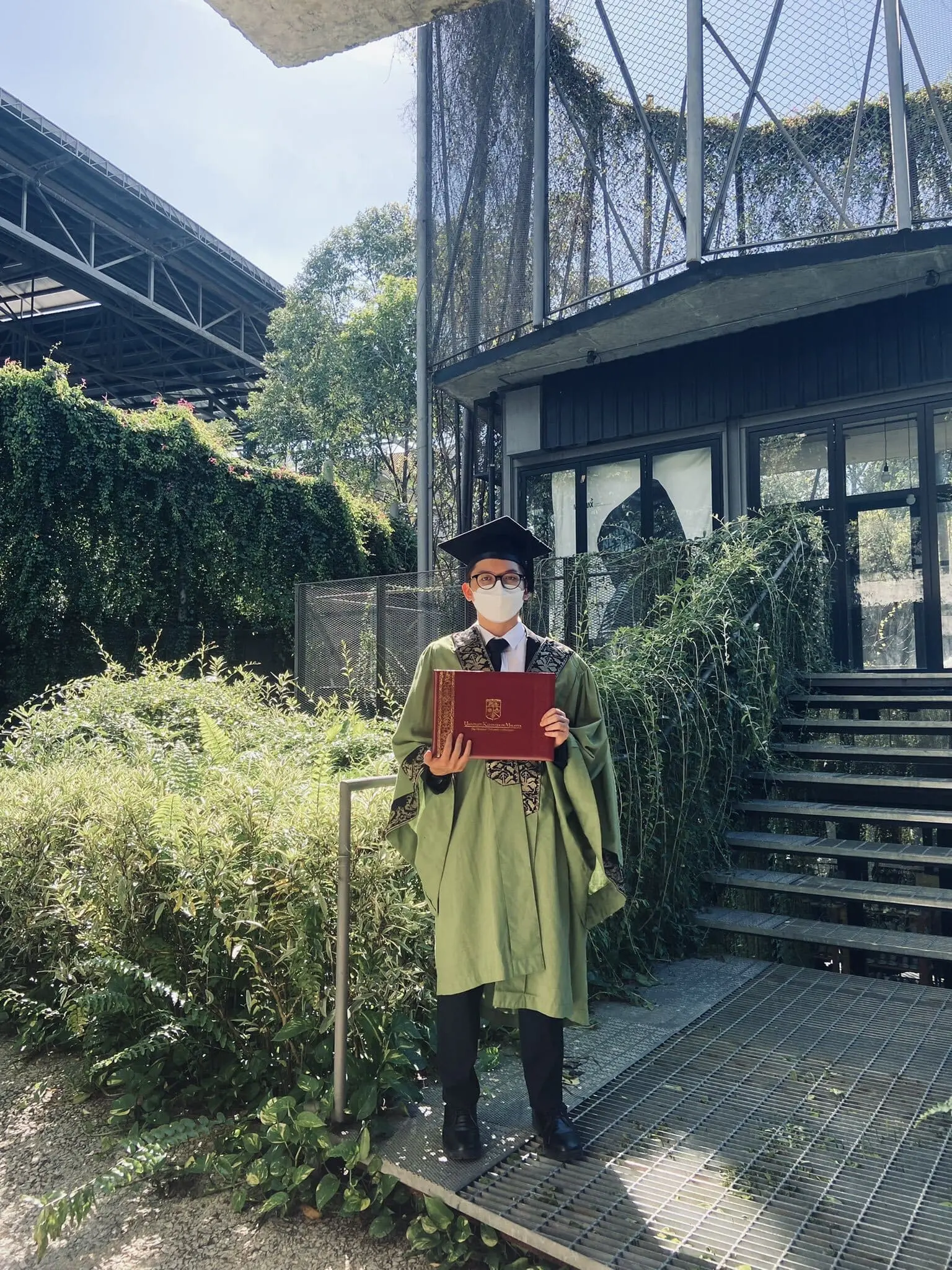 First class master degree student studying EXO