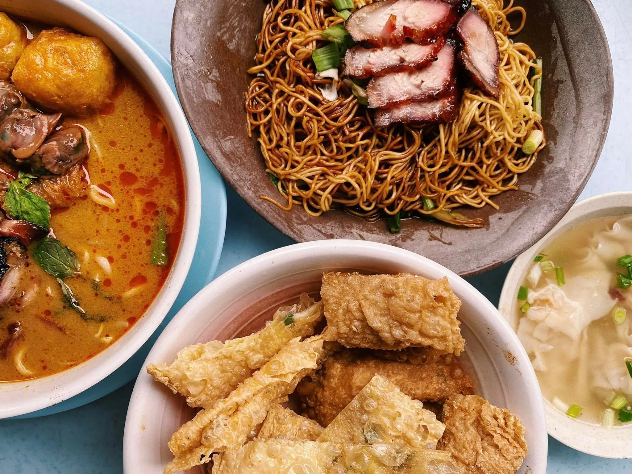 Full set of meals at 168 wantan mee pudu