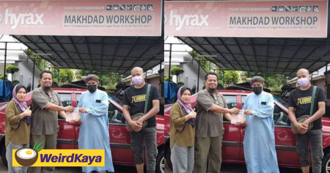 Kind M'sian sells Proton Iswara for RM1 to struggling 72yo 'roti canai' seller