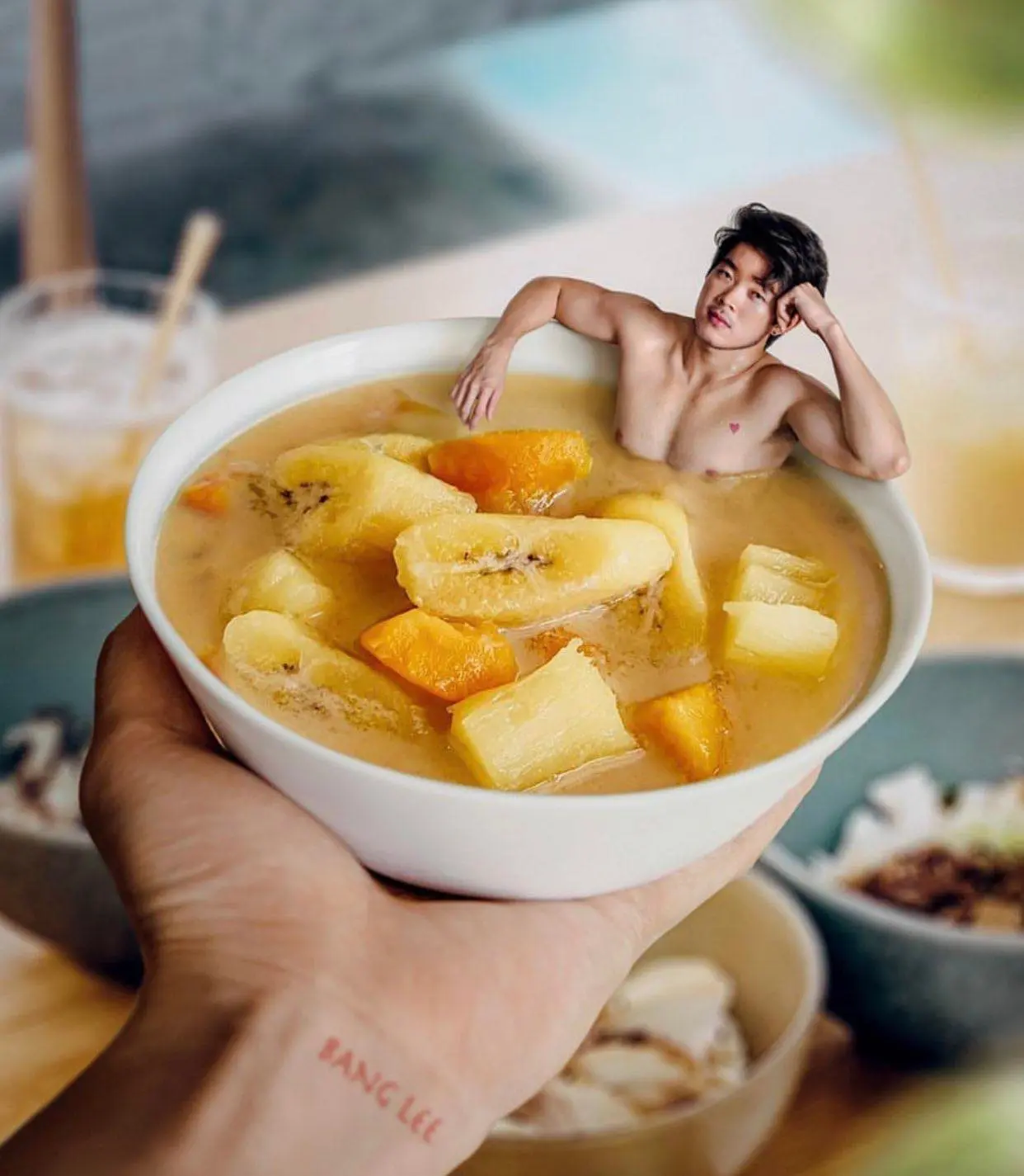 Kolak pisang by digital artist Bang Lee