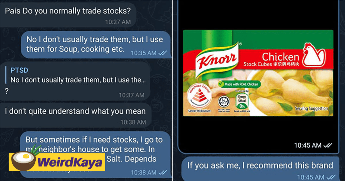 S'porean Man Trolls Scammer By Claiming He's Into Stocks, But The Soup Kind