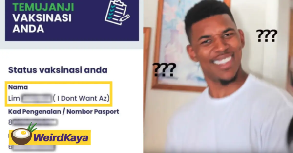 Man rejects to get jabbed with AZ