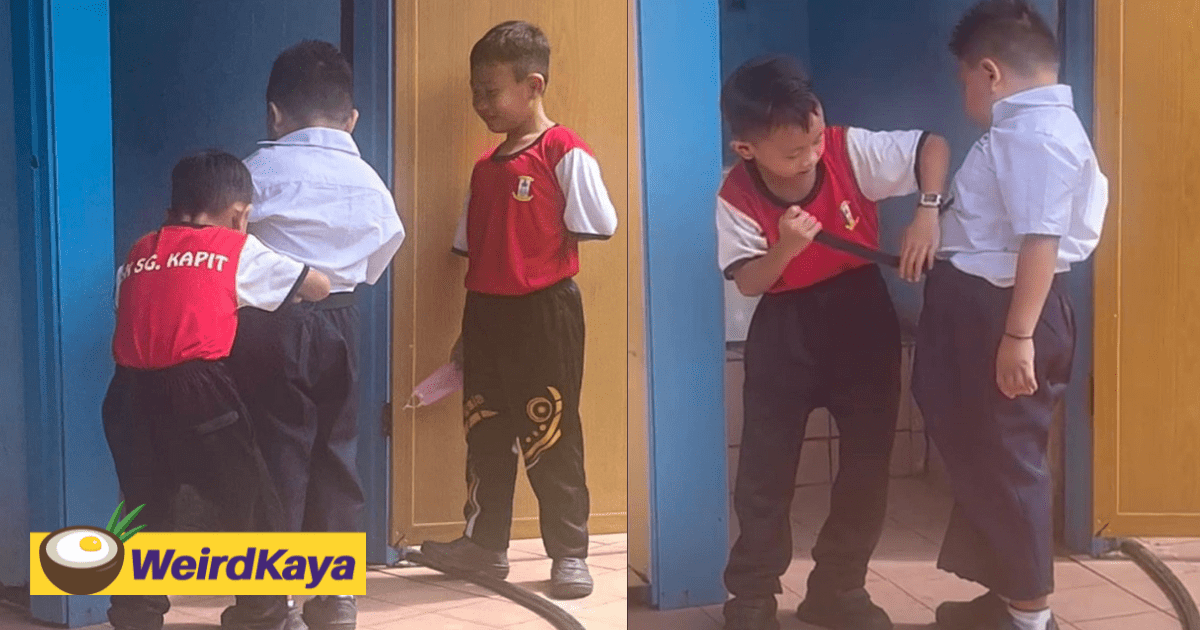 Sarawakian Students Help Their Special Friend, Netizens Are Touched By Their Pure Heart