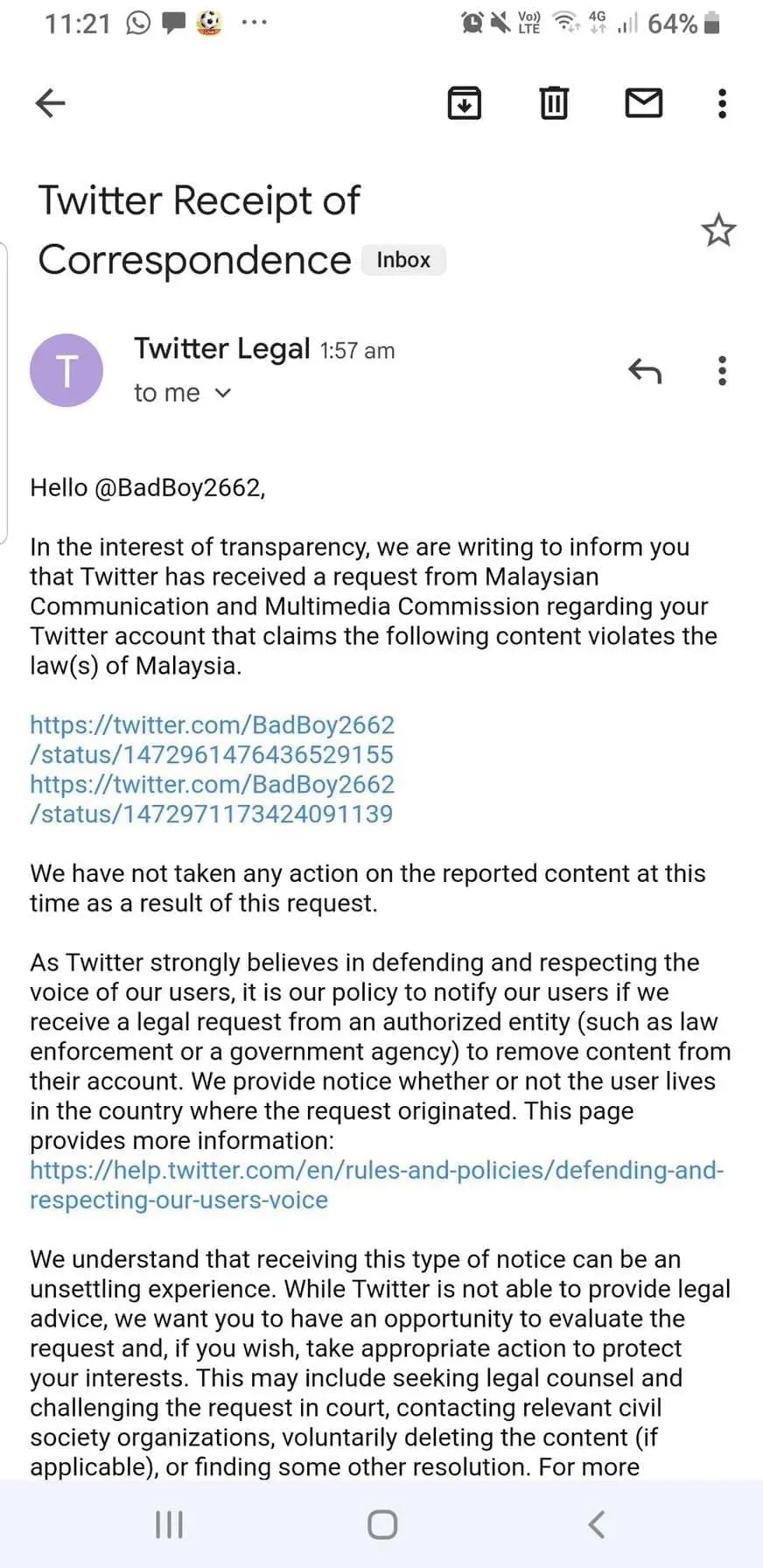 MCMC asks twitter to delete tweet about flash flood 2