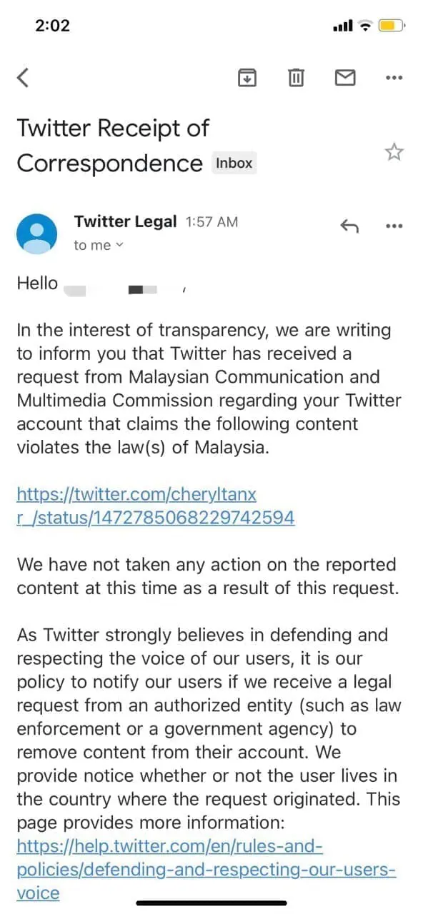 MCMC asks twitter to delete tweet about flash flood