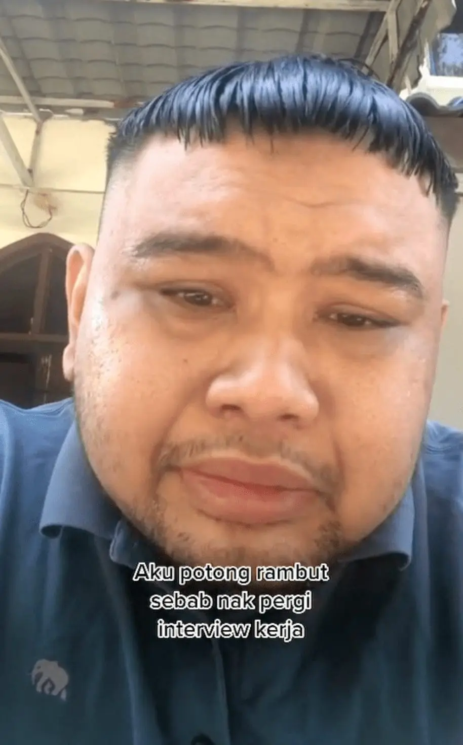 Malaysian Kim Jung Un cuts his hair before interview 2.png