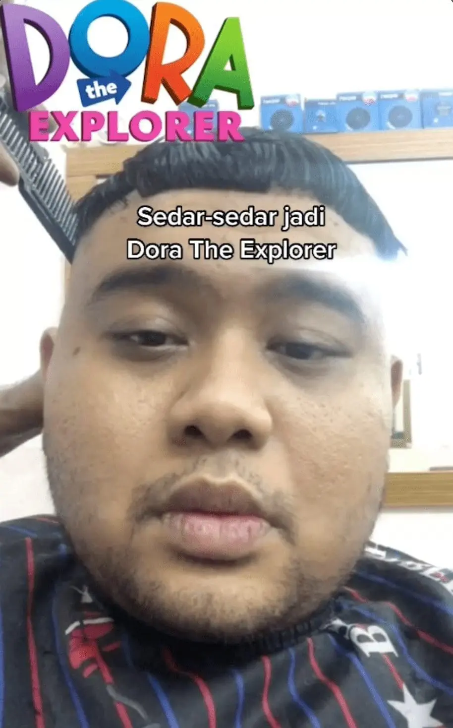 Malaysian Kim Jung Un cuts his hair before interview 5.png
