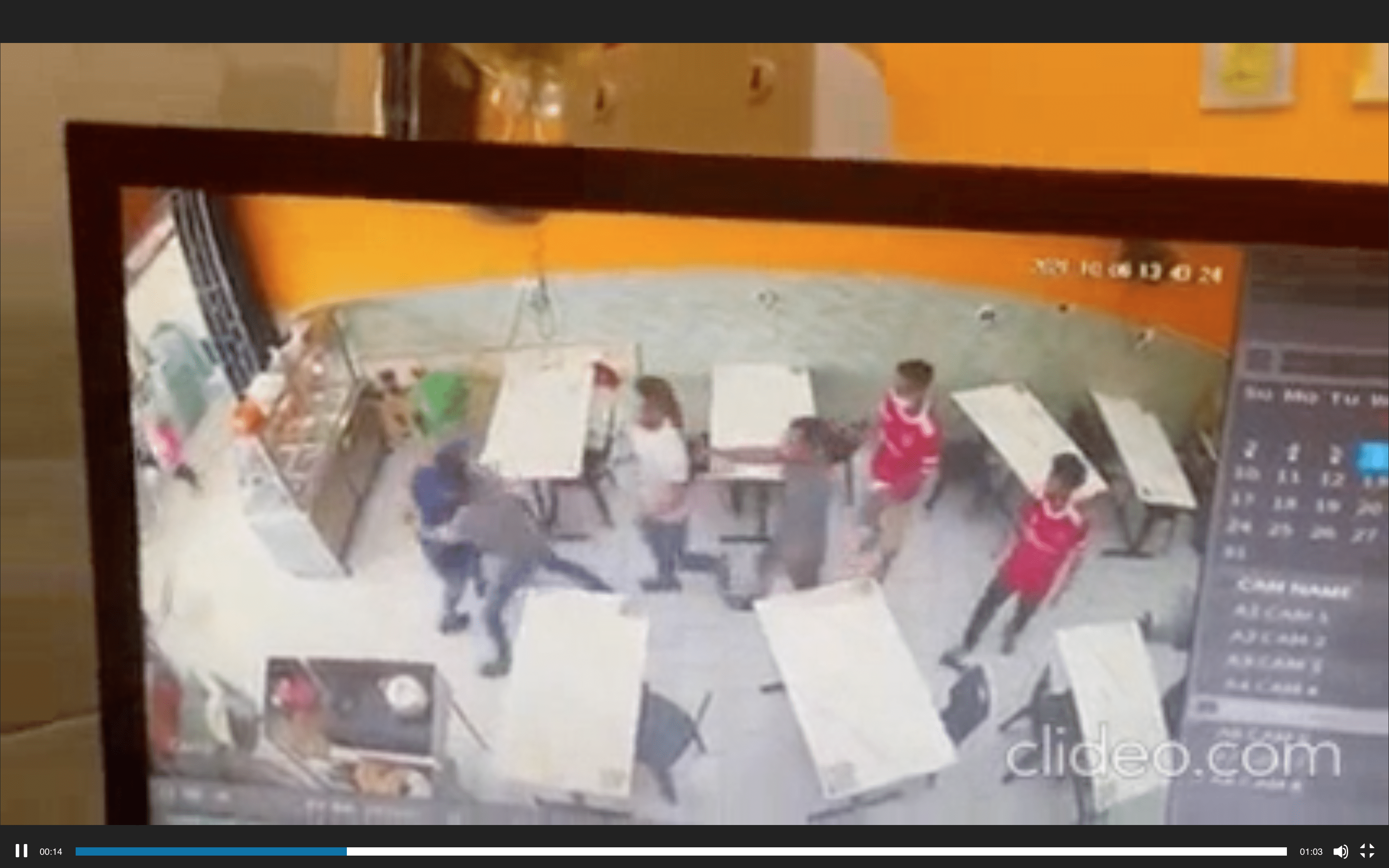 Other diners at the restaurant further assisted the staff and hauled the man outside of the store.