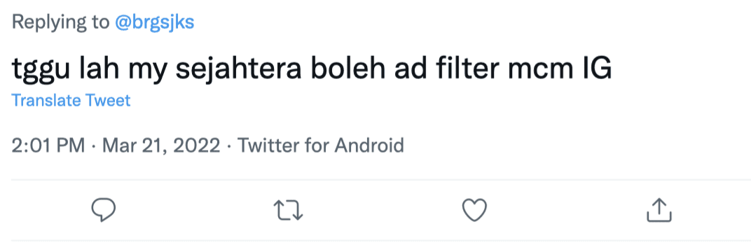 MySejahtera Blue tick verification comment 02