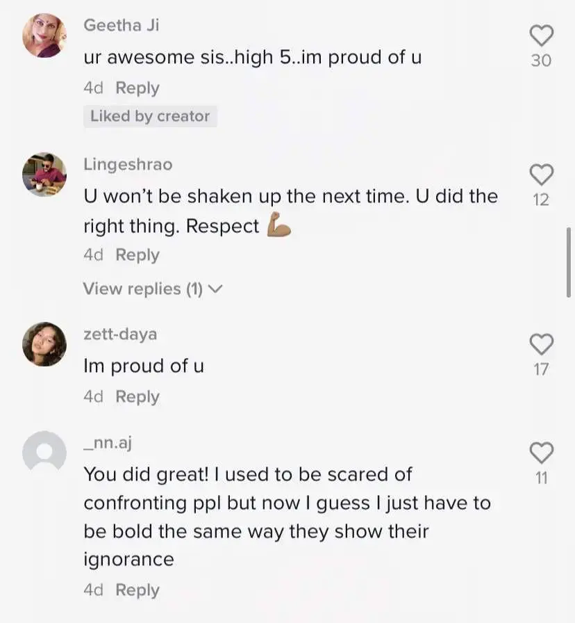 Comments under Nadia post over the Proton Wira's driver attitude