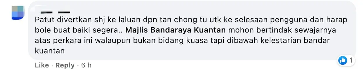 Pahang Assemblyman fix potholes