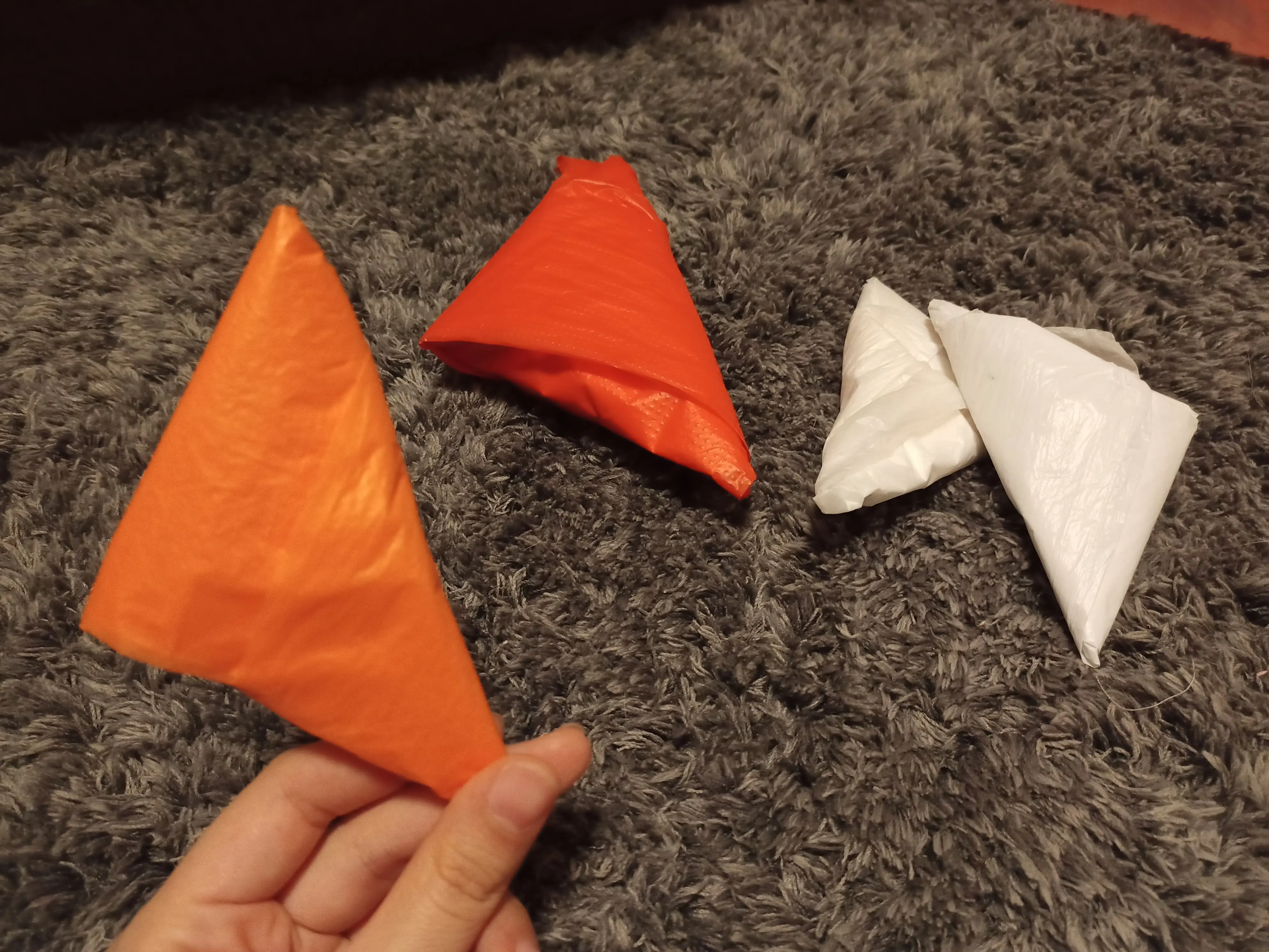 Malaysians will fold their plastic bags intro neat triangles when going cuti-cuti Malaysia. 