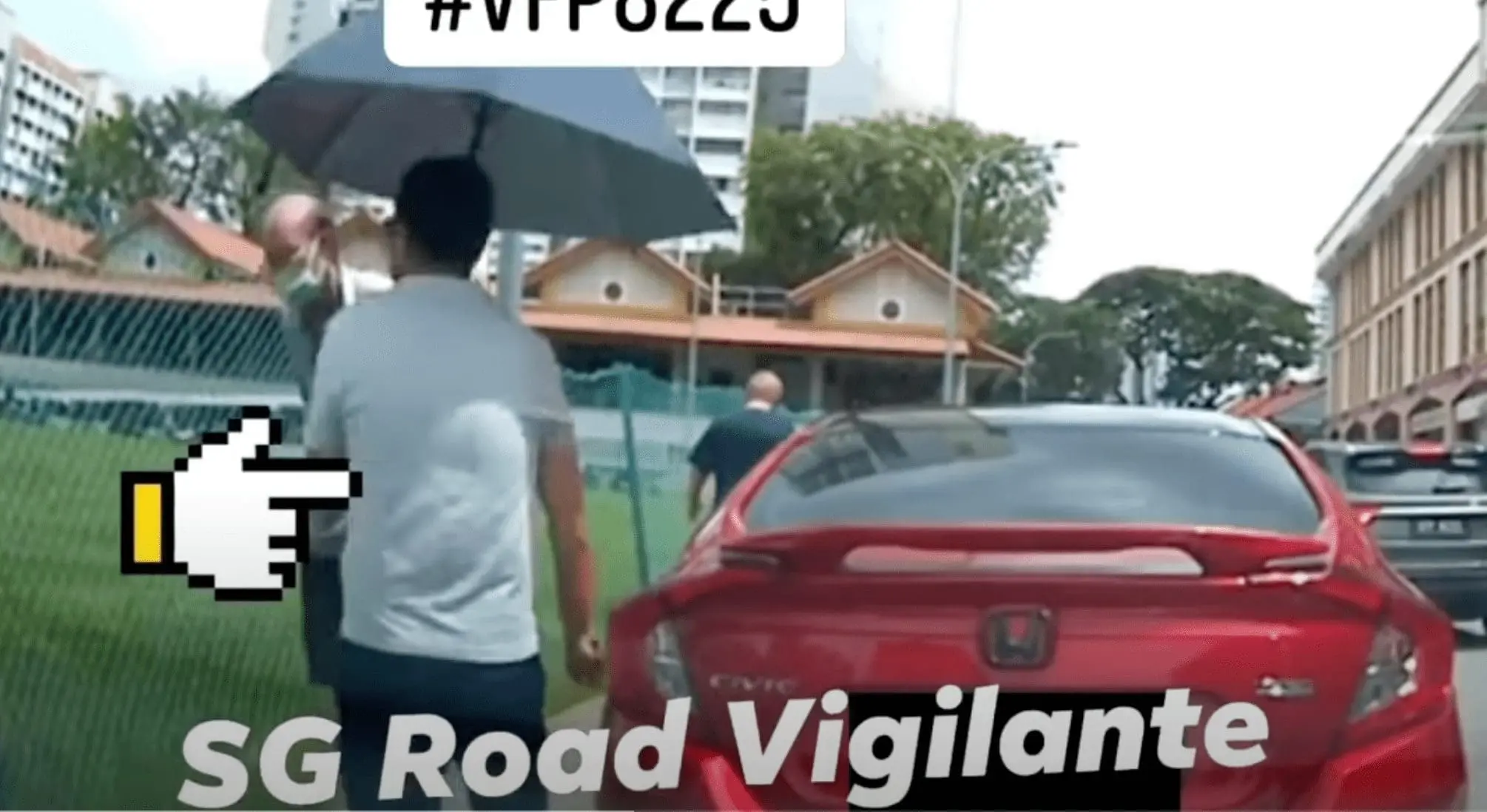 Proton car driver scratch SG registered car 01