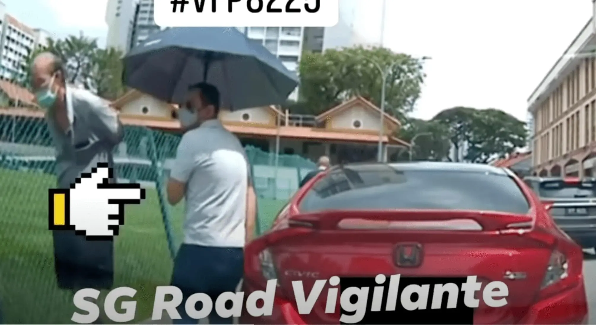 Proton car driver scratch SG registered car 02