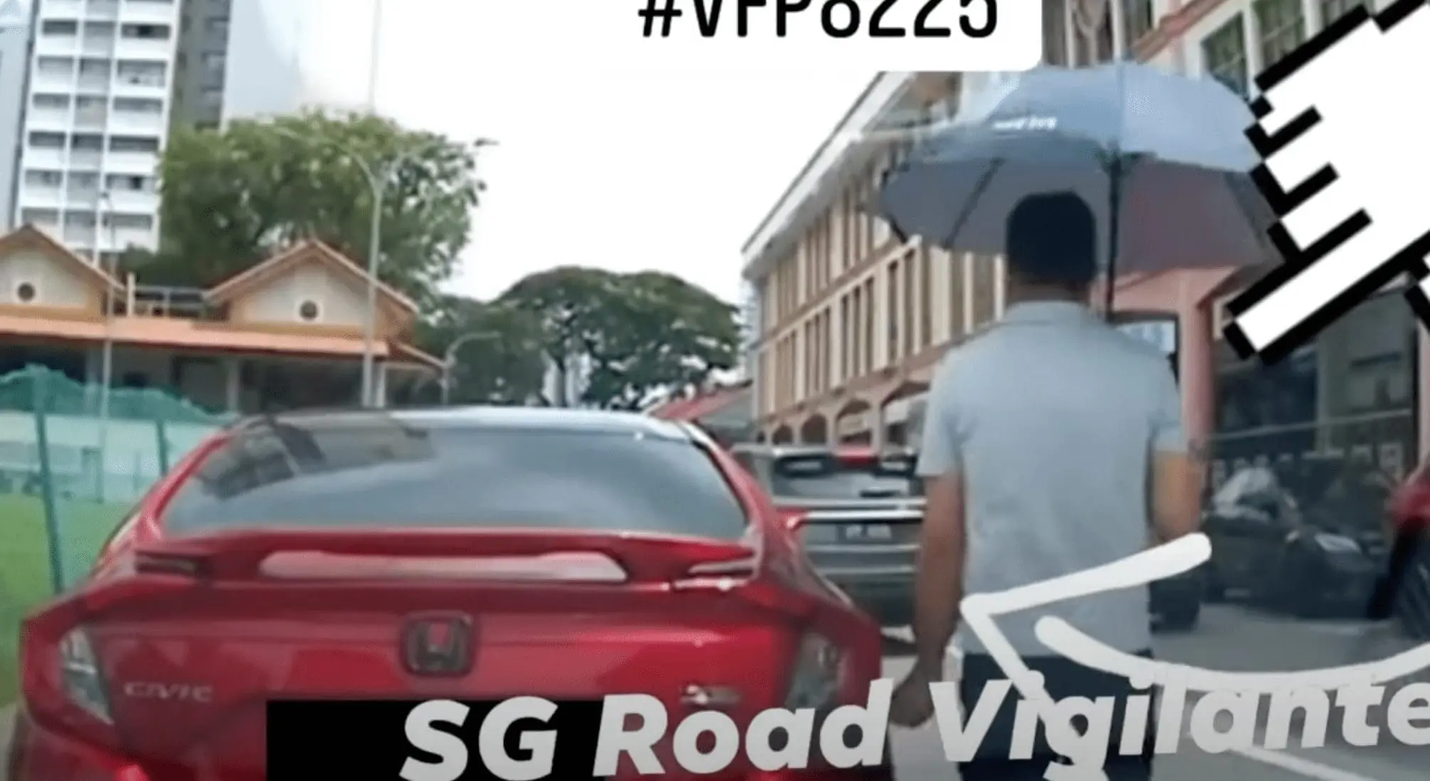 Proton car driver scratch SG registered car 04