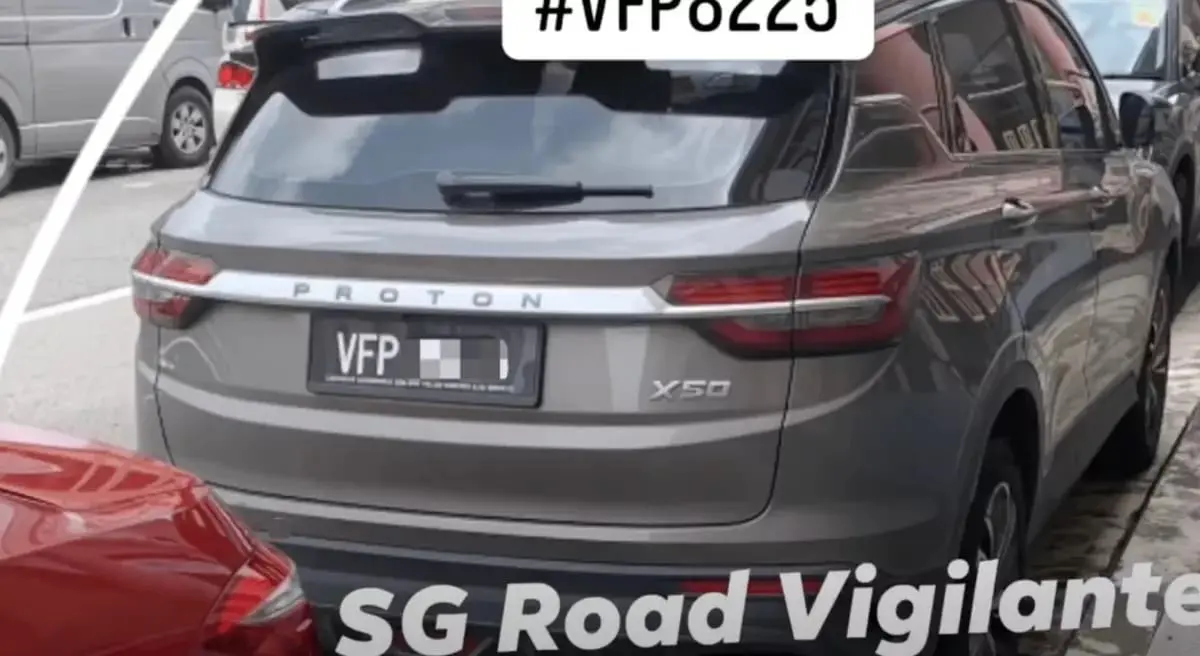 Proton car driver scratch SG registered car 05