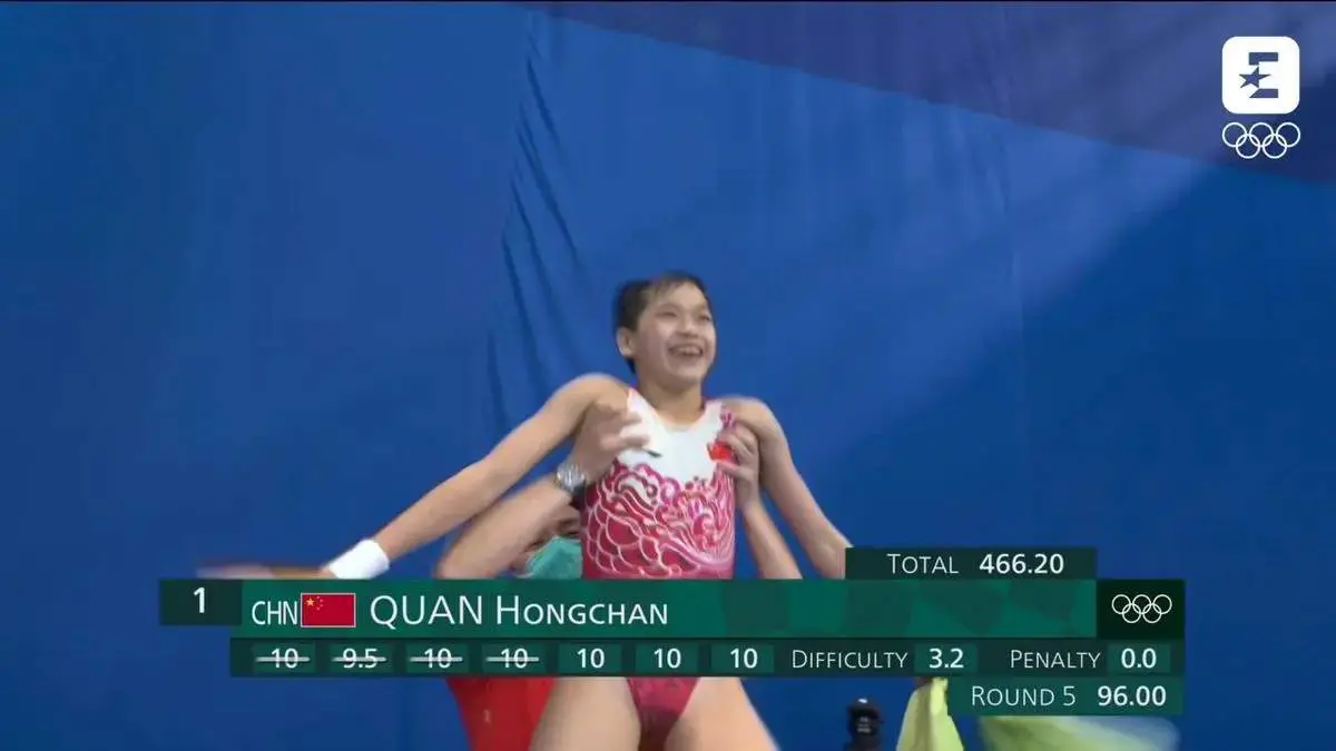 Quan Hongchan grabs gold at Tokyo Olympic