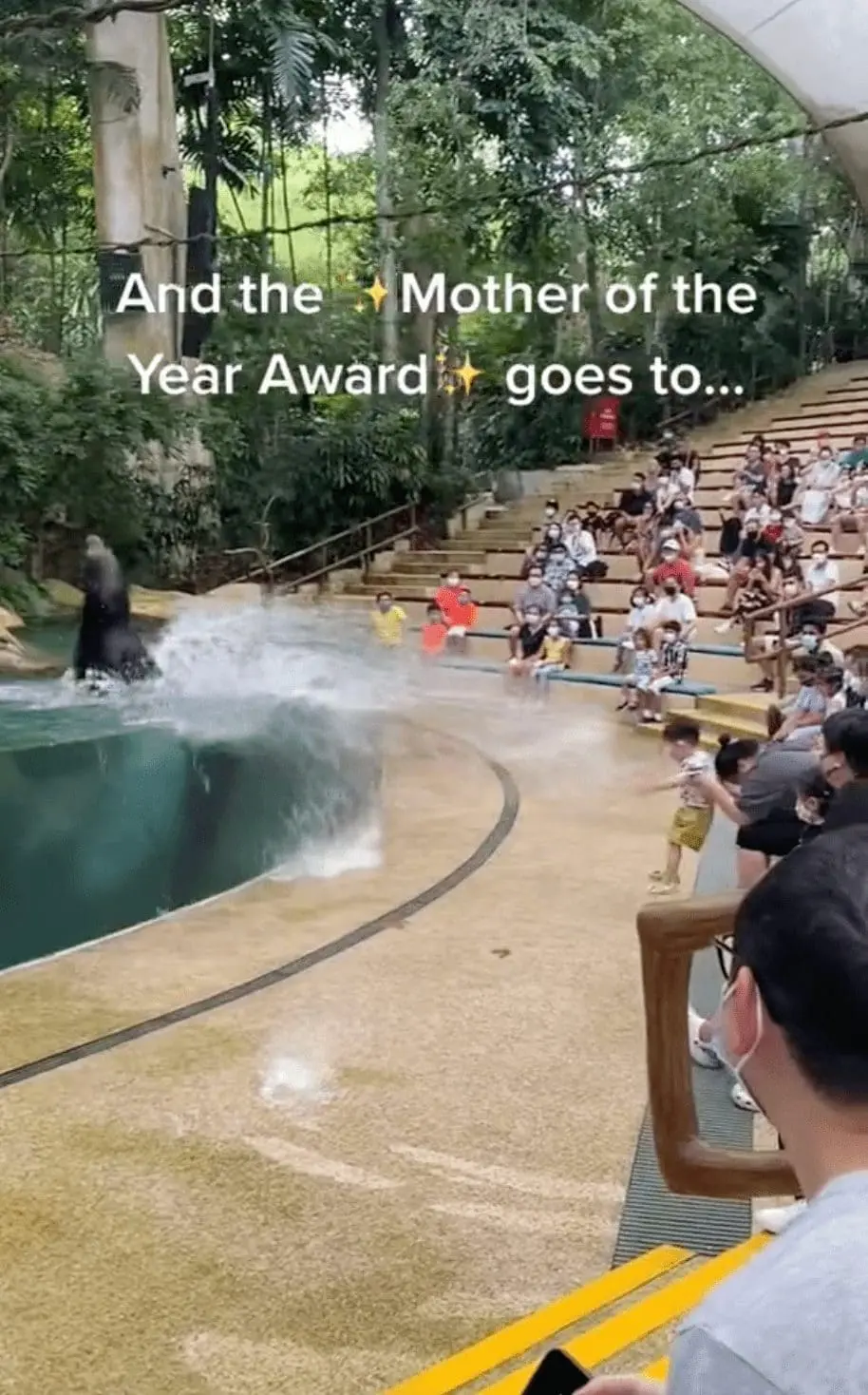 SG mum uses her child as umbrella in Sg Zoo 04-min