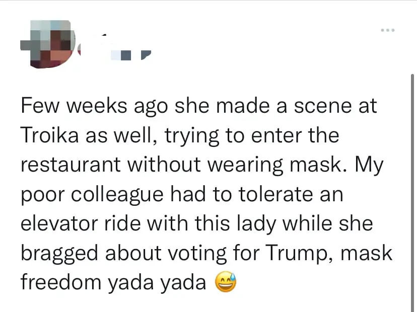 Same 'KLCC Karen' spotted maskless again, this time at Bangsar(2)