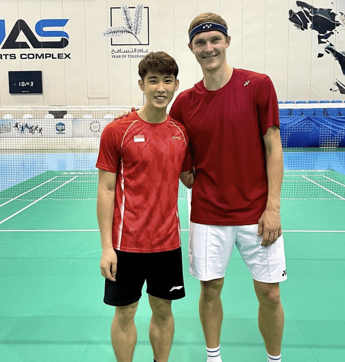 Loh Kean Yew and Viktor Axelson. Photo: IG/@lohkeanyew