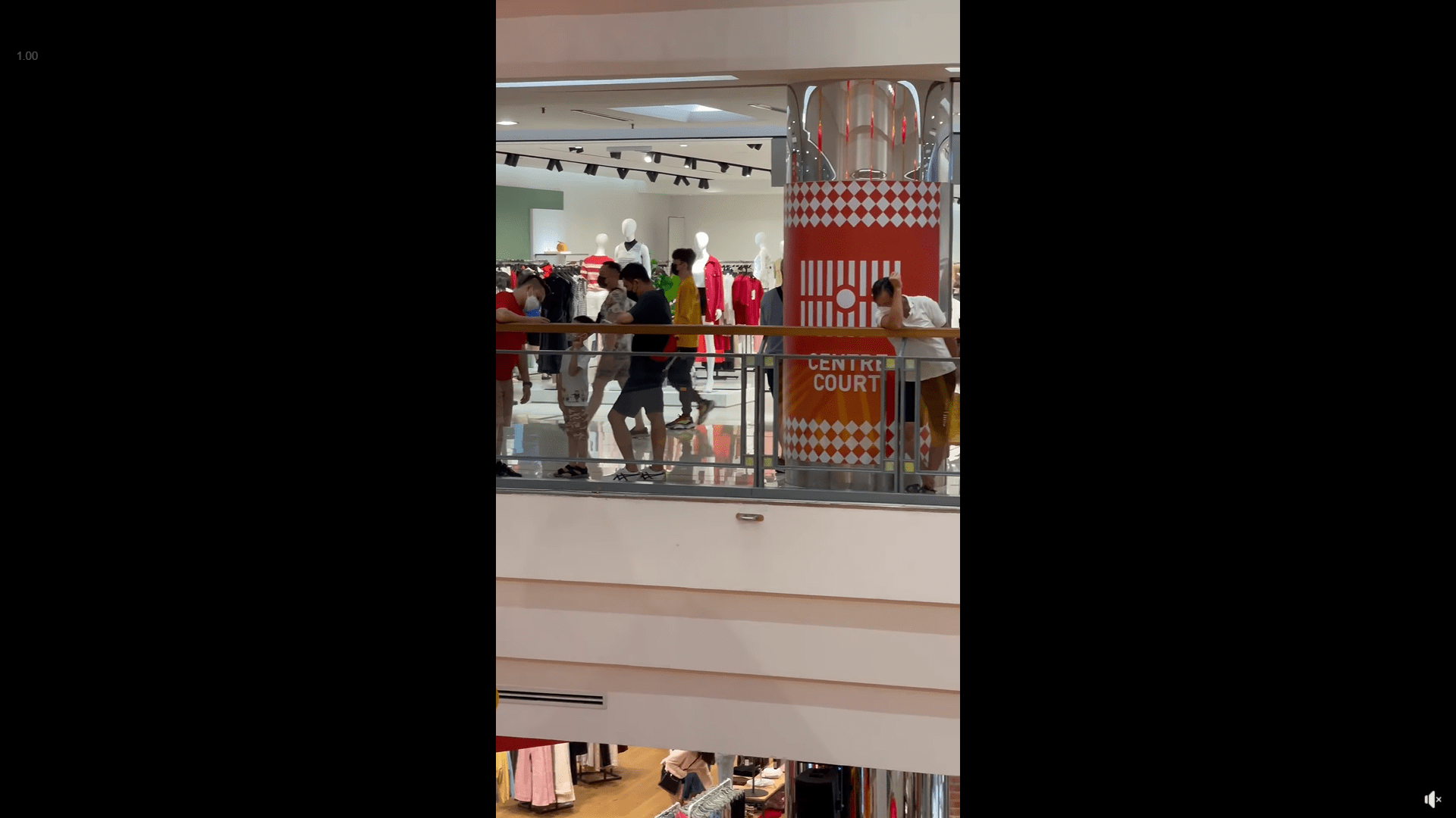 men waiting outside for the ladies to finish their CNY shopping