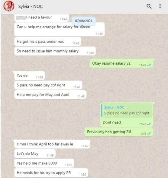 Sylvia allegedly using NOC fund for her brother to obtain PR status