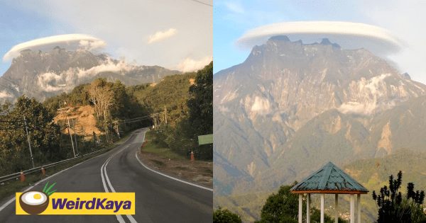 Absolutely beautiful! Stunning views of Mount Kinabalu 'wearing a hat' wow netizens