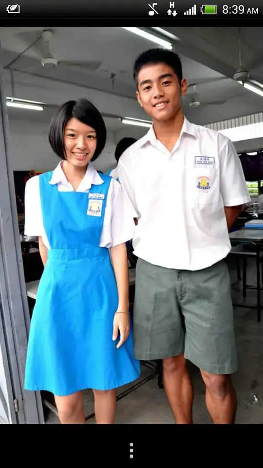 Yeefon and Jia Ning in SMK Chung ling