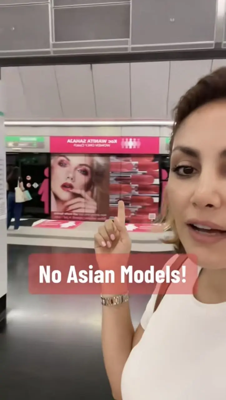 Foreign artist Sara Ryan asking why ad got no Malaysian model
