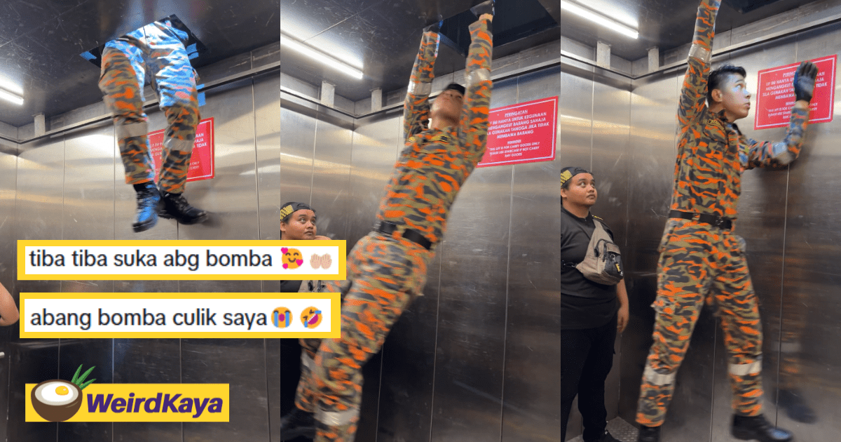 Abang Bomba's Heroic Lift Rescue Ends With Him Swooning Netizens' Hearts With Handsome Appeal