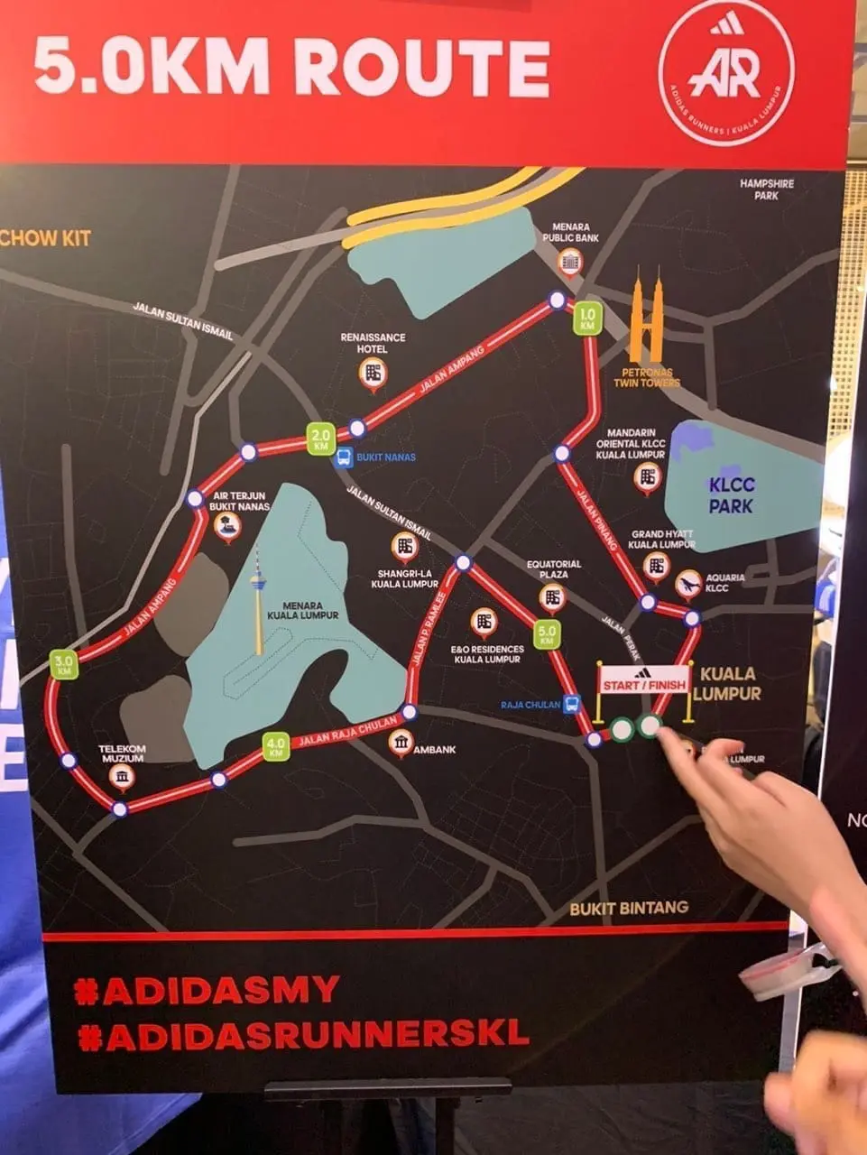Adidas ARKL Run 2023 Map route