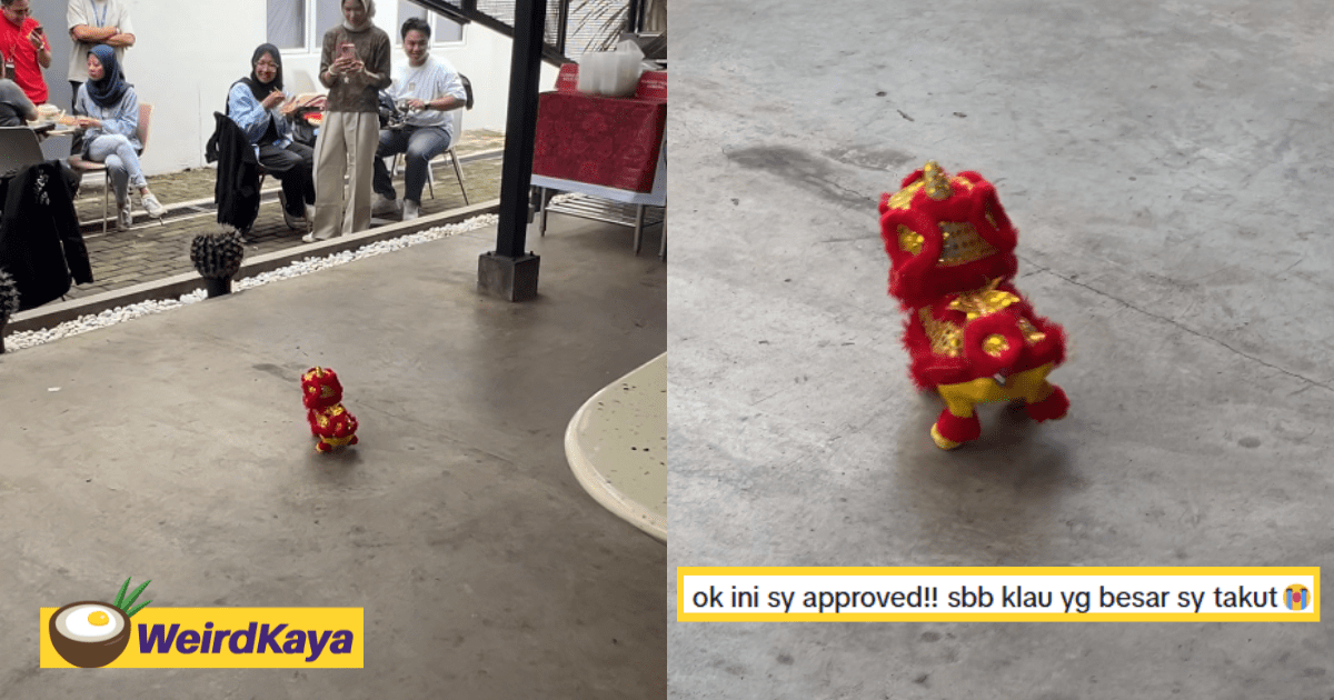 Adorable Lion Dance Toy Steals The Limelight At CNY Celebration In Viral Clip