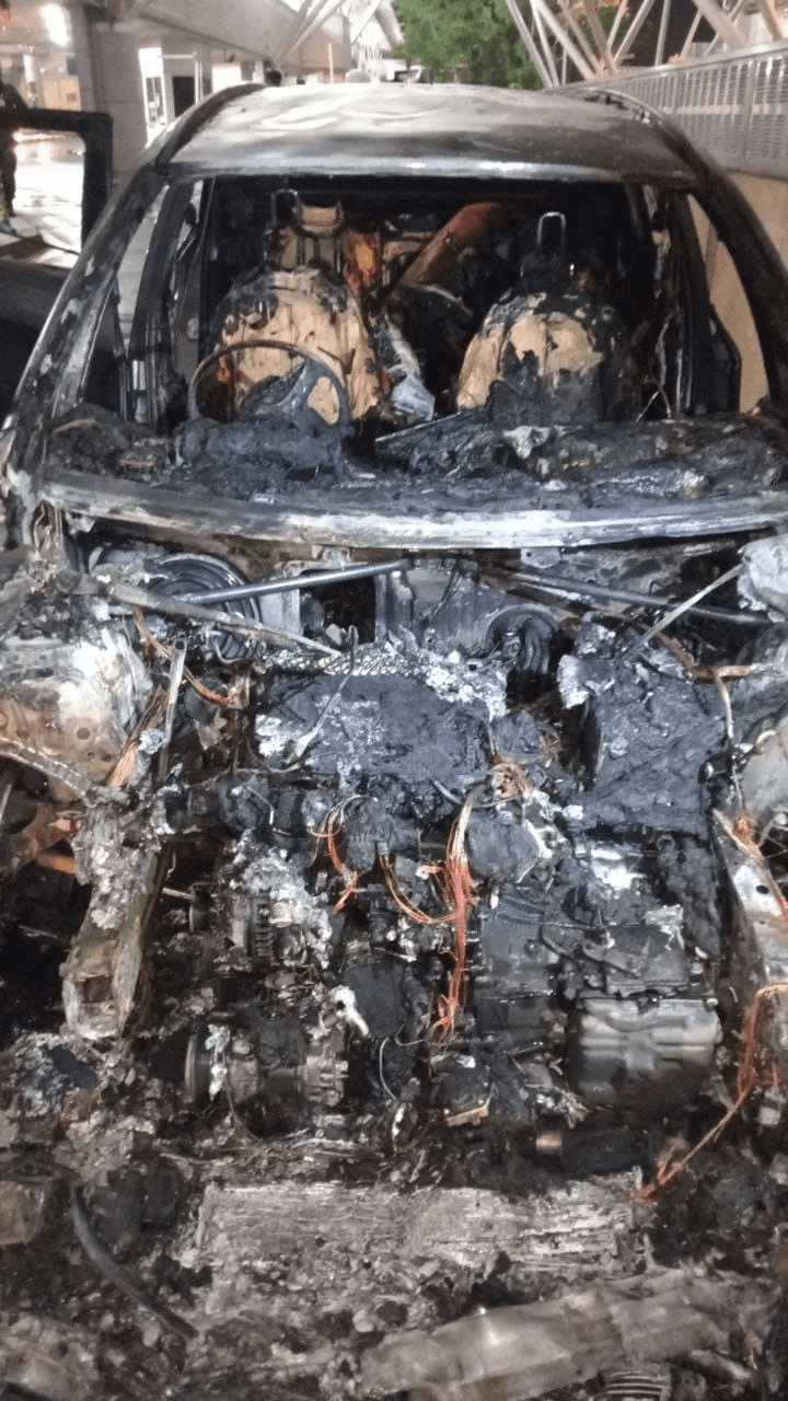 Aftermath of BMW fire