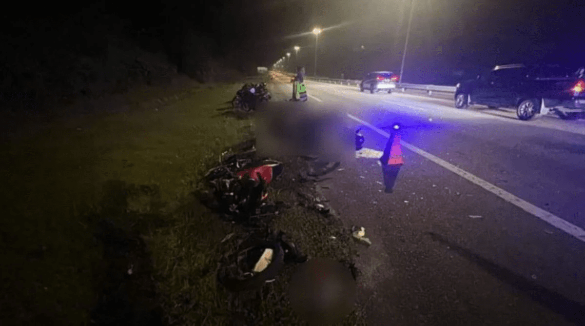 Aftermath of mat rempit crash on Jul 28