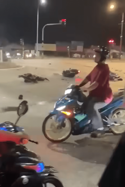 Aftermath of the crash