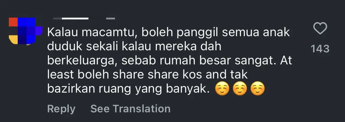 Aliff Shukri house netizen comment 2