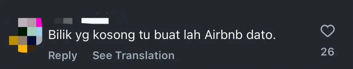 Aliff Shukri house netizen comment 3