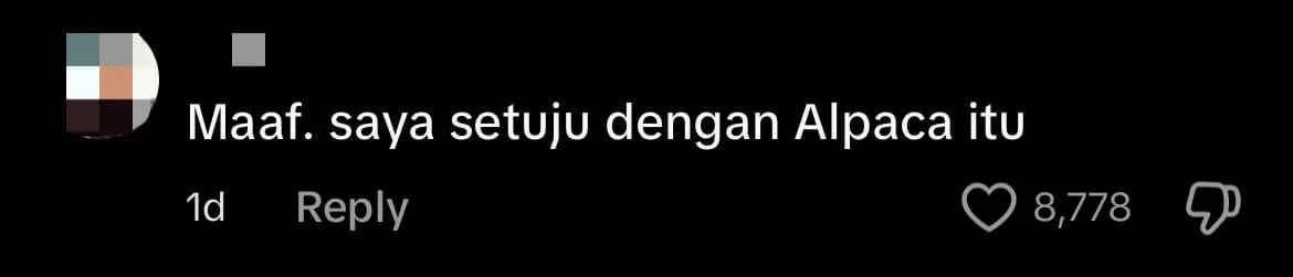 M'sian Woman Gets Spat On By Alpaca After Playfully Tugging Its Ear comment 1