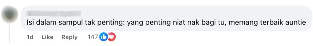 amount not important - GrabFood Rider Auntie duit raya