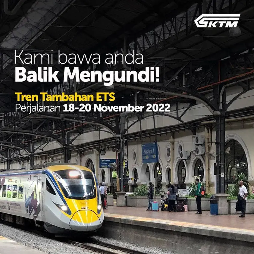 KTMB Is Offering Special ETS Services For M'sians To Vote During GE15