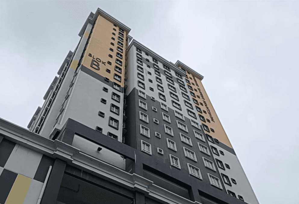 Apartment which M'sian teen fell from