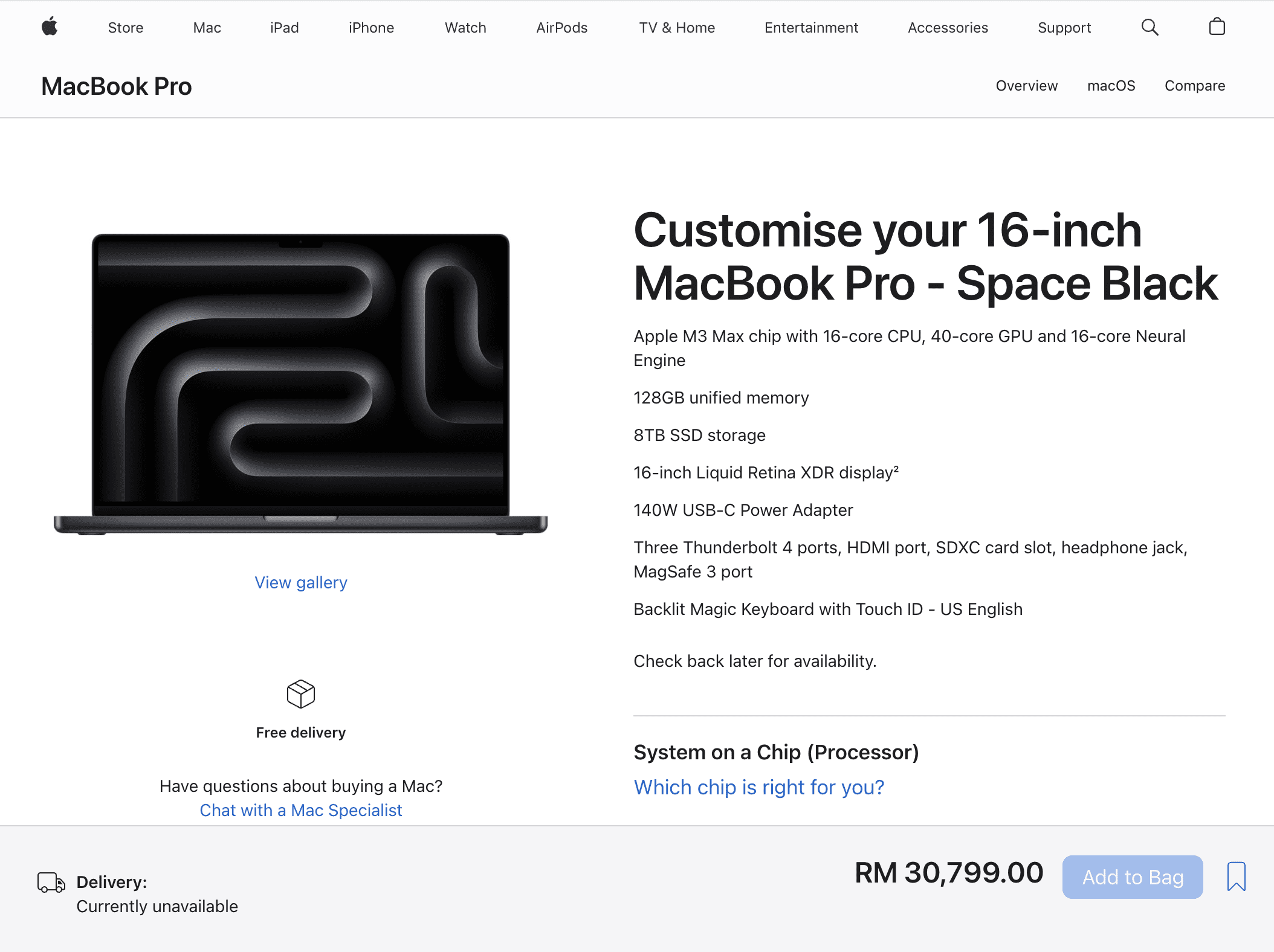 Apple MacBook Pro RM30k version