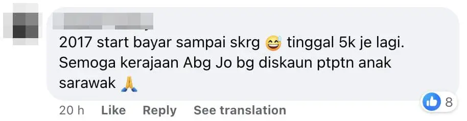 Appreciate PTPTN still paying