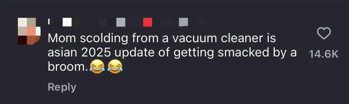 M'sian Mum 'Hijacks' Robot Vacuum To Lecture Daughter & It's The Most Asian Thing Ever comment 1