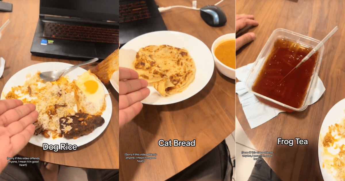 Aussie man trolls online troll with M'sian food