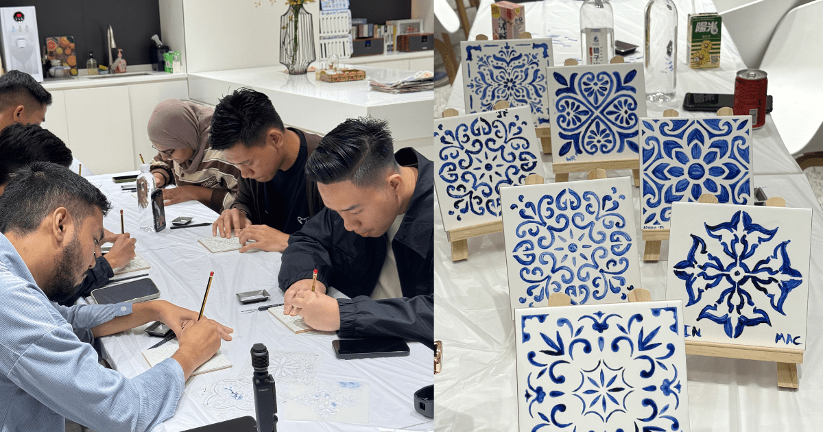 azulejo painting workshop